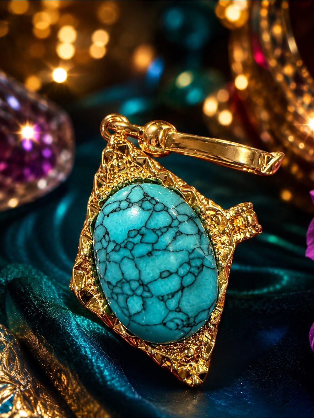 New Feed Me Gems texas turquoise Judas charm -